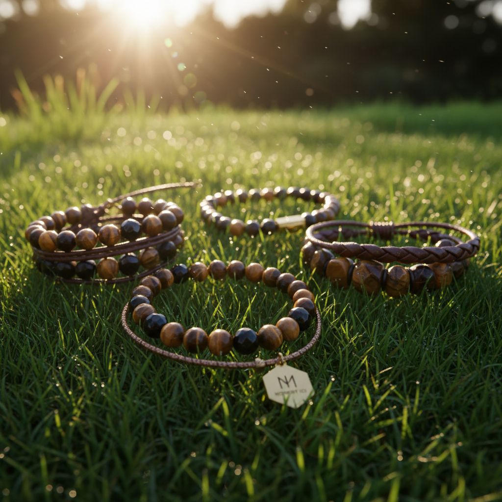 Bracelet Œil de Tigre pour Homme