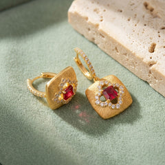 Boucles d'Oreilles Cornaline — Bijoux et Créations Moment Ici