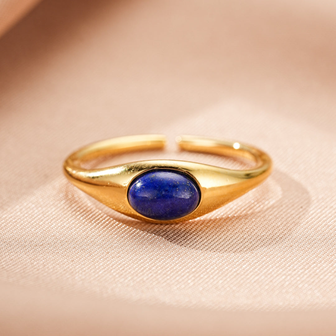 Bague Lapis Lazuli – Mystère Nocturne, Argent