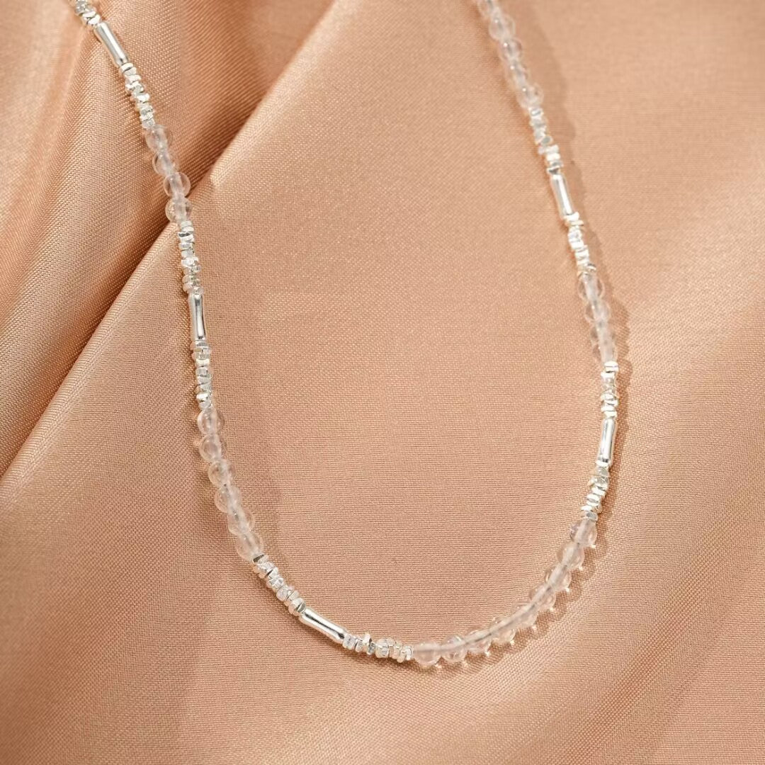 Collier Cristal de Roche – Pure Harmonie, Argent