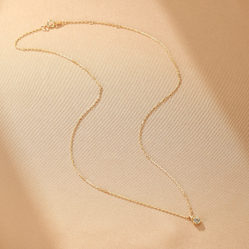 Collier Labradorite – Éclat Enthousiasme, Argent Plaqué Or
