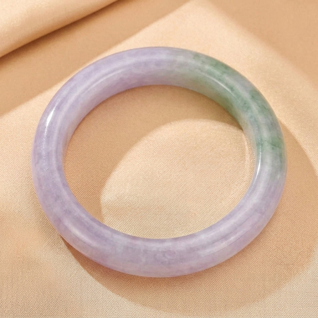 Bracelet Jonc Jade Violet – Douce Destinée
