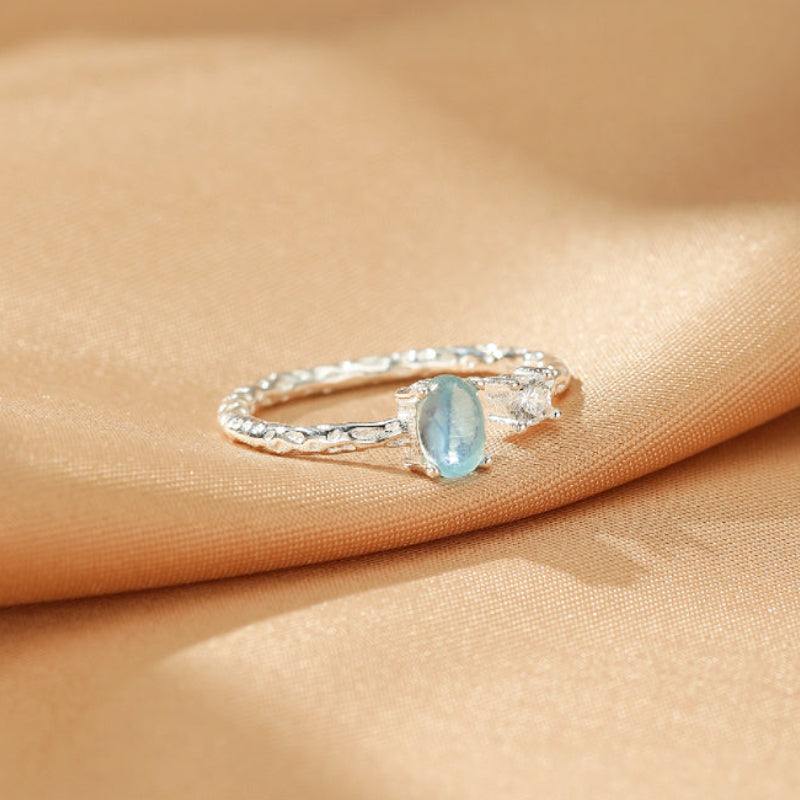 Aquamarine Ring – Secret Lagoon, Silver