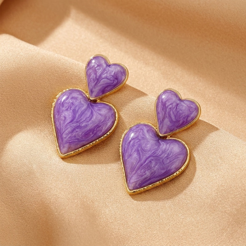 Boucles d'Oreilles Améthyste – Fragments d’Éclipse