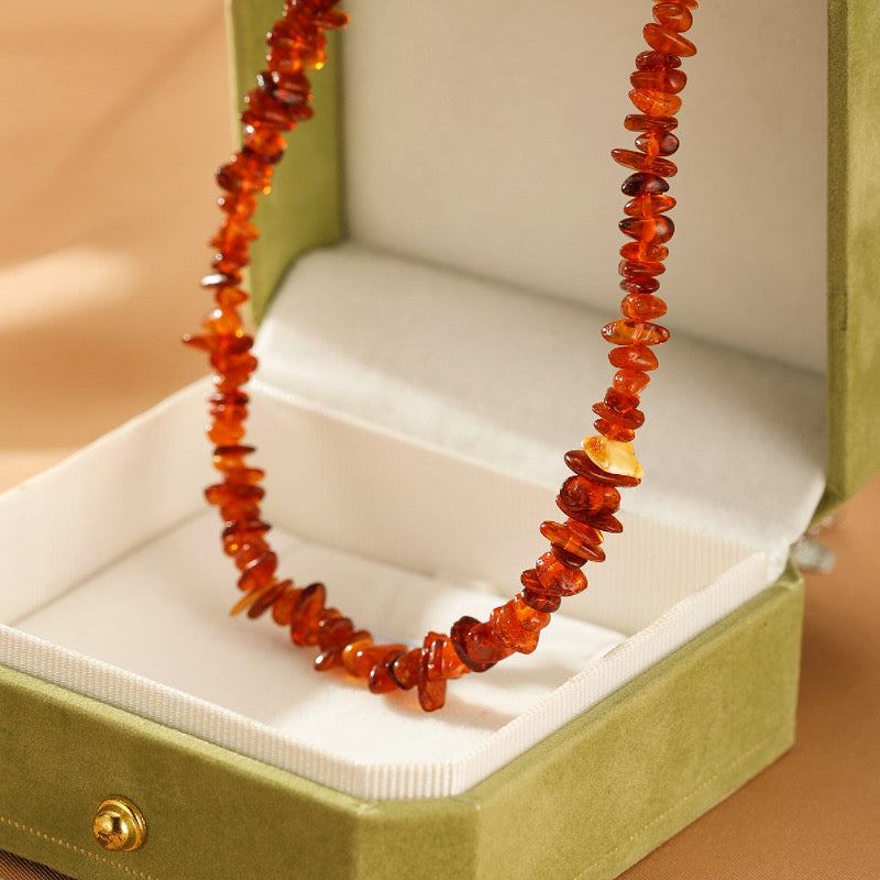 Collier Ambre – Soleil Éternel