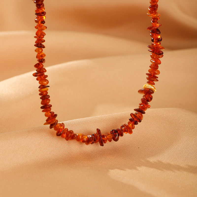 Collier Ambre – Soleil Éternel