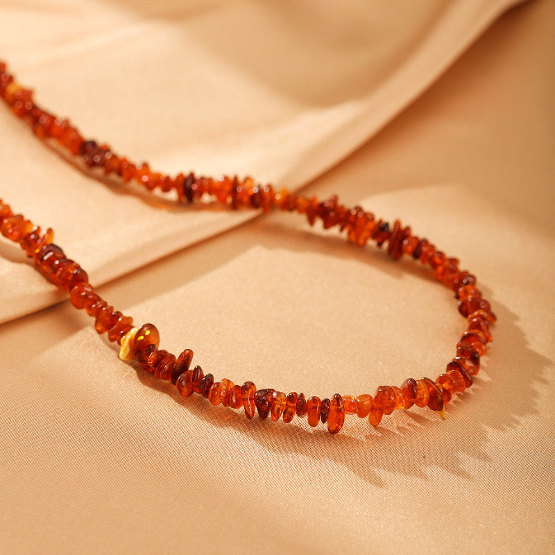 Collier Ambre – Soleil Éternel
