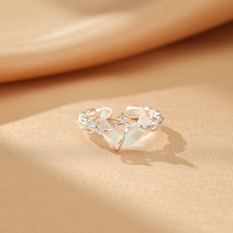 Bague Pierre de Lune – Secret de Lune, Argent 925