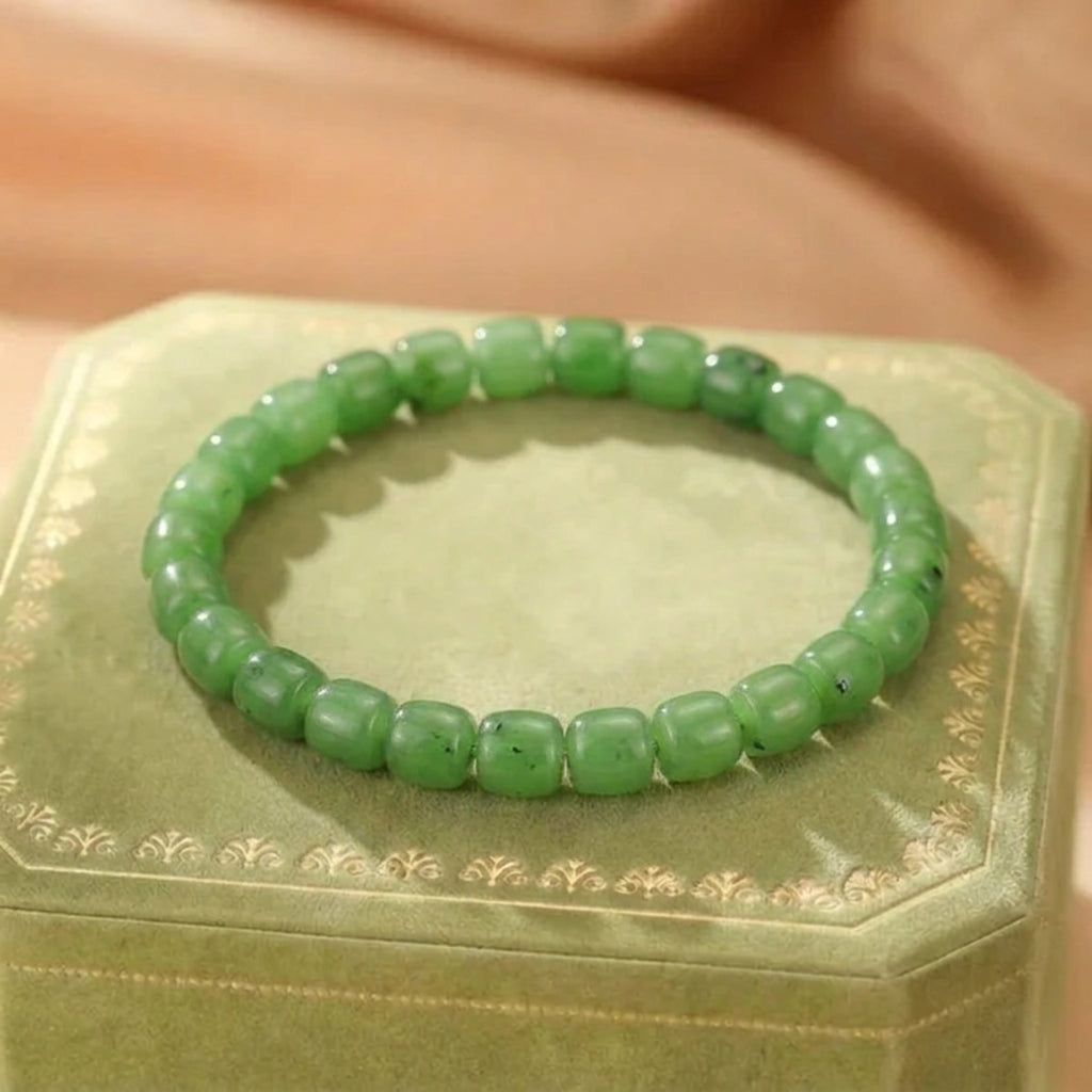 Bracelet Jade Vert – Forêt Silencieuse