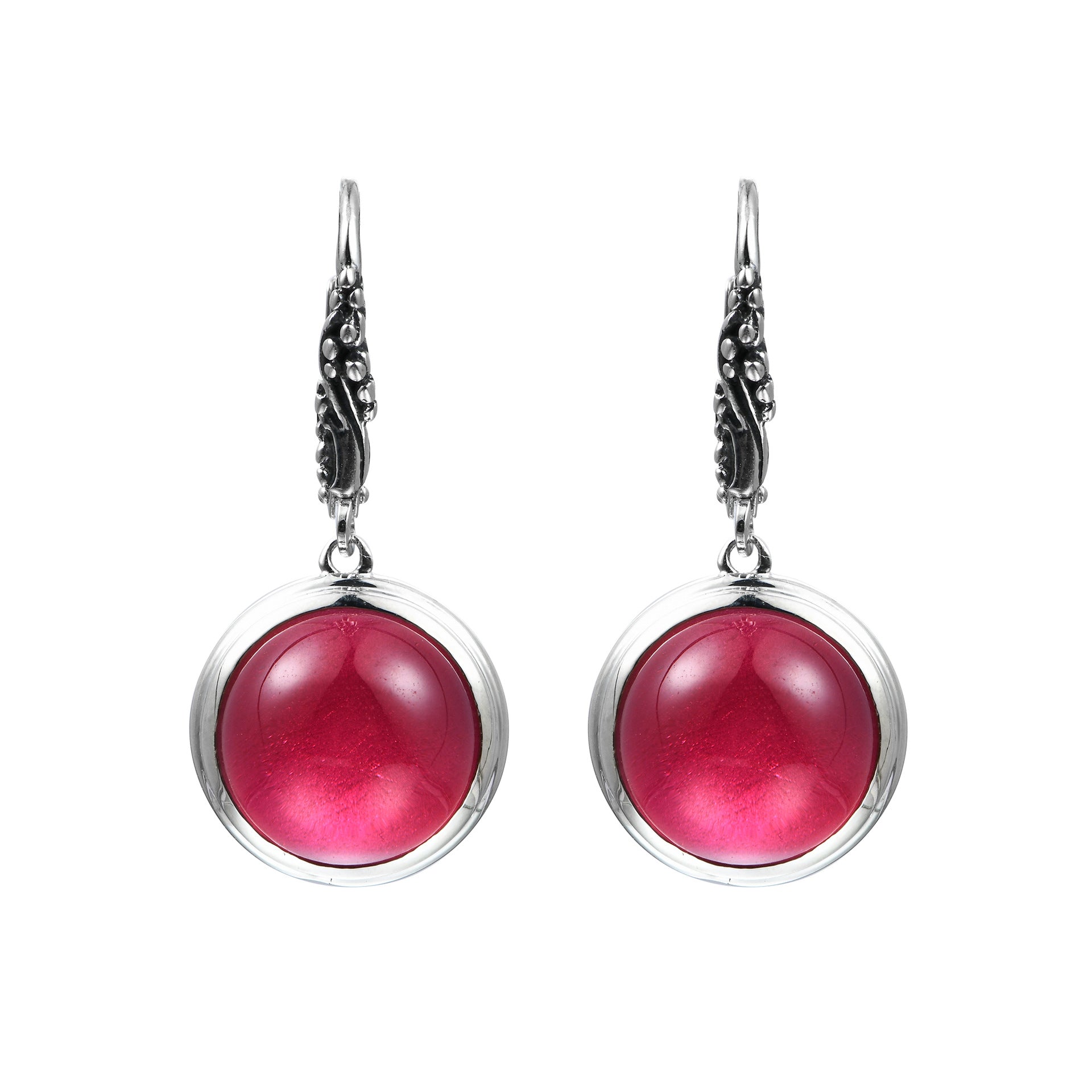 Boucles d’Oreilles Cornaline – Lueur d’Énergie, Argent