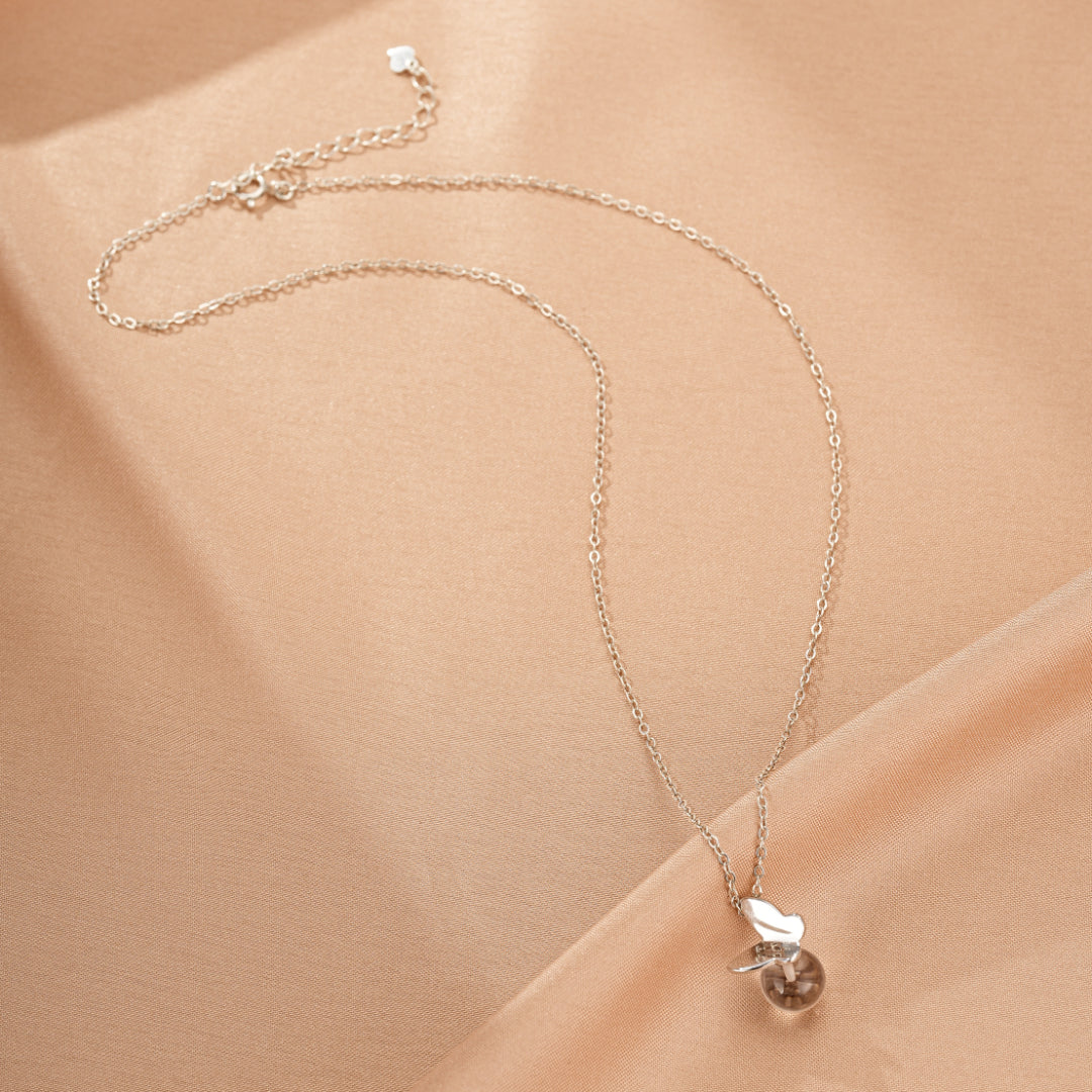 Collier Cristal de Roche – Clarté Radieuse, Argent