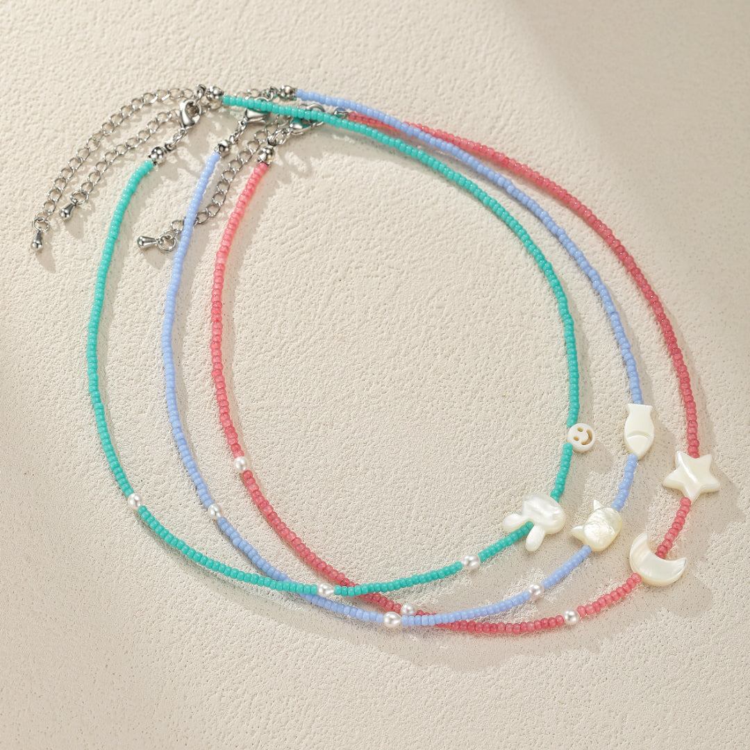 Collier Enfant Nacre et Perle– Mini Charms Magiques
