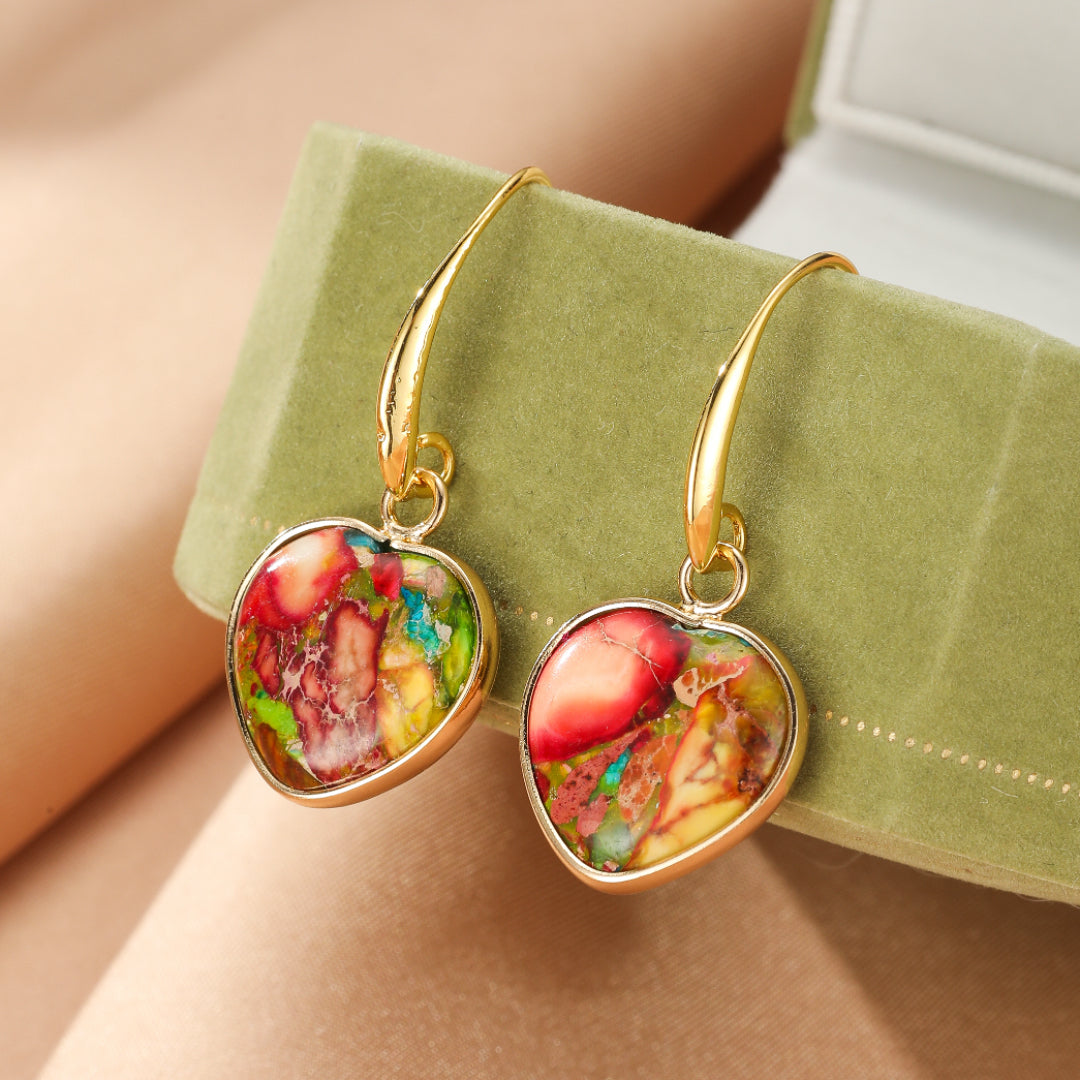 Boucles d’Oreilles Jaspe – Éclat Vital