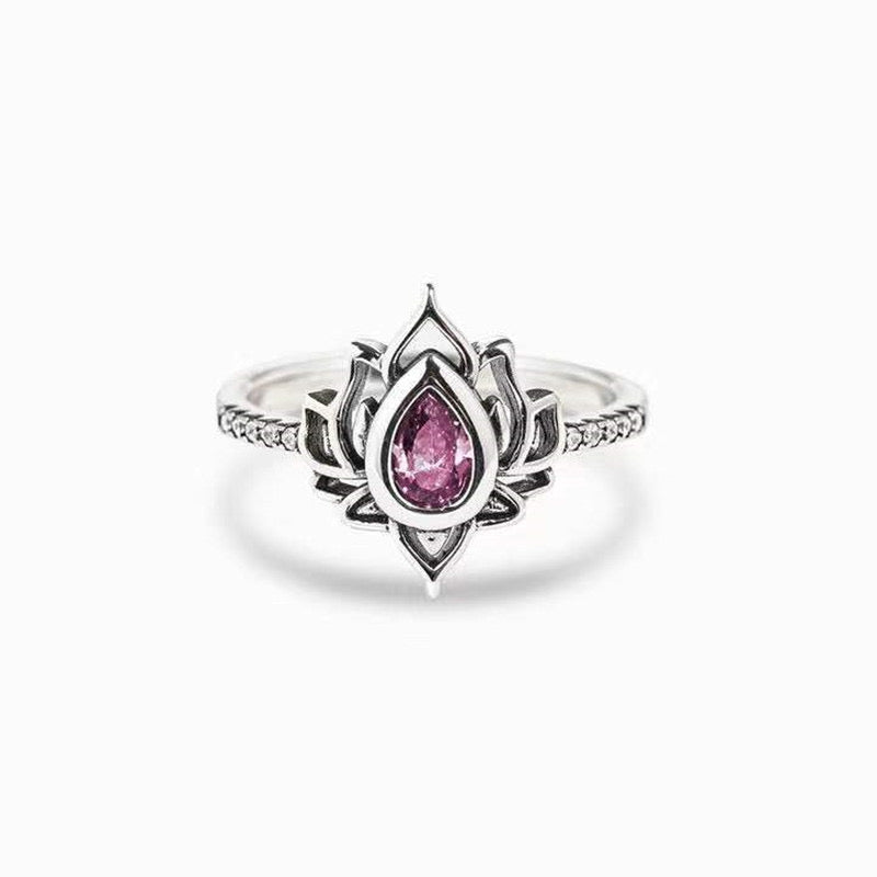 Bague Lotus – Le Renouveau, Argent S925