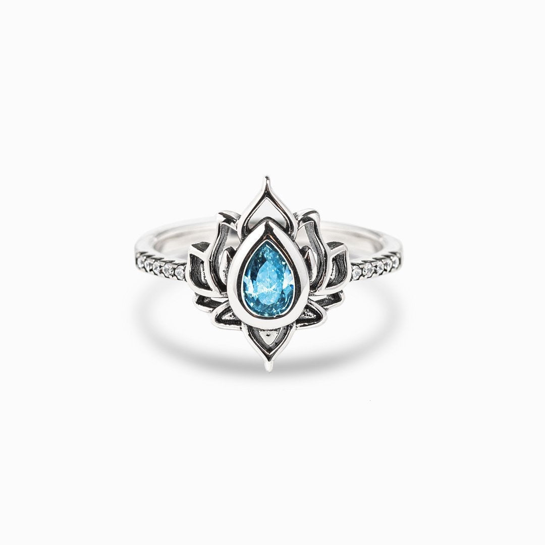 Bague Lotus – Le Renouveau, Argent S925