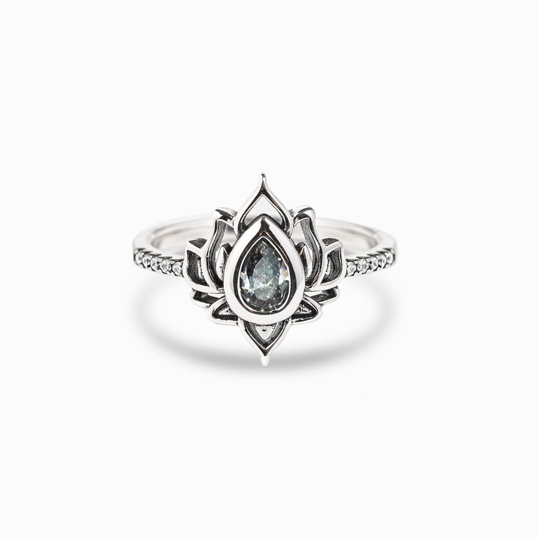 Bague Lotus – Le Renouveau, Argent S925