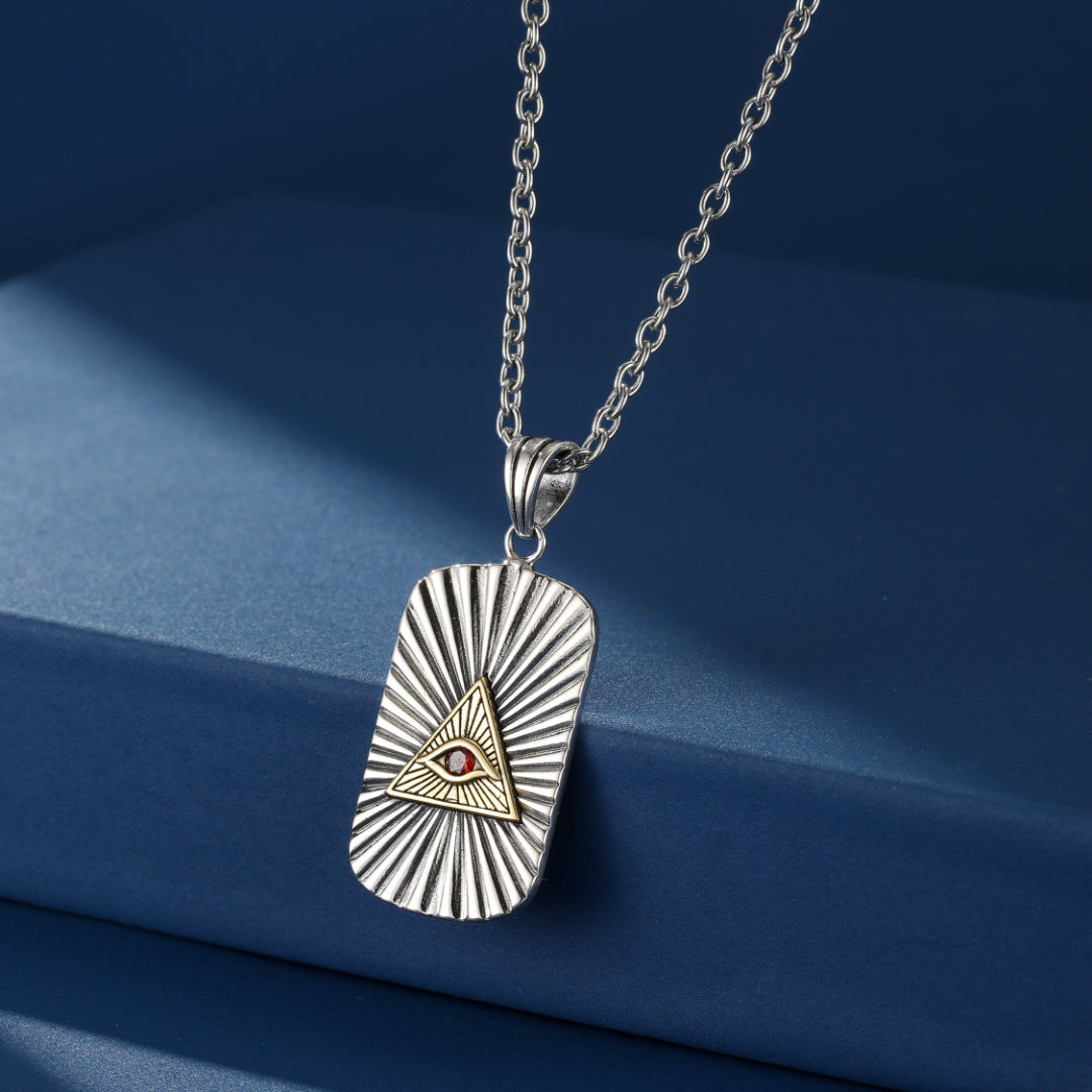 Collier Œil Oudjat – Vision Sacrée, Argent 925