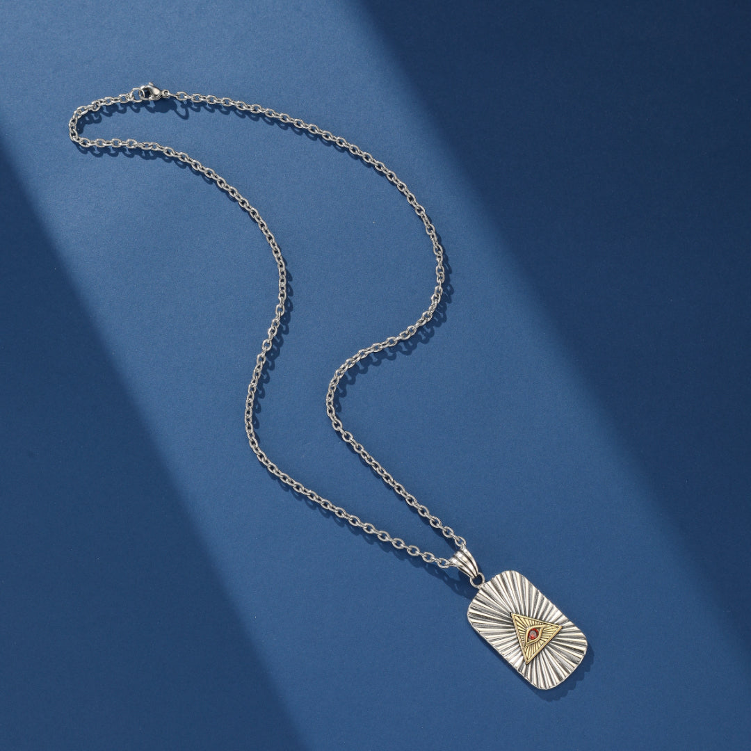 Collier Œil Oudjat – Vision Sacrée, Argent 925