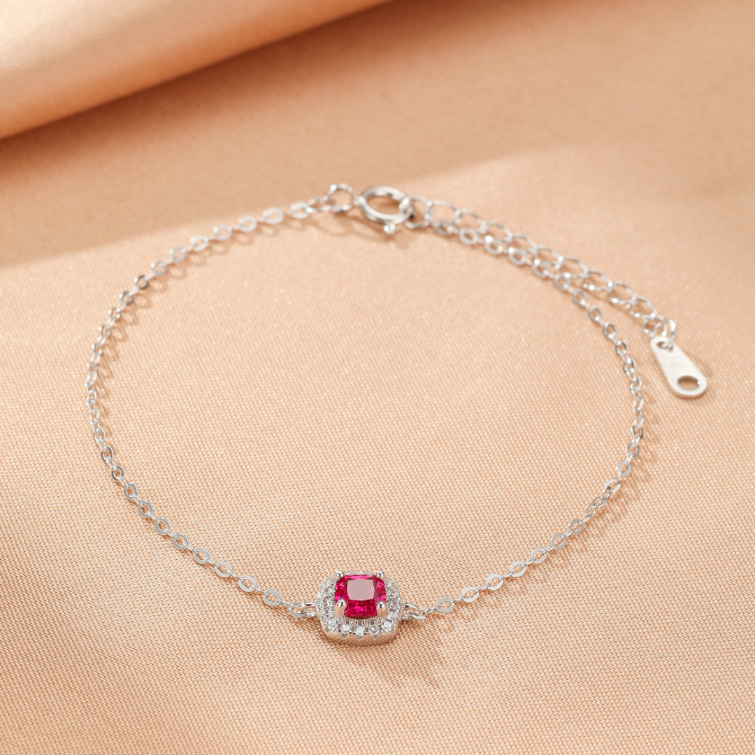 Bracelet Cornaline – Douceur Impérial, Argent
