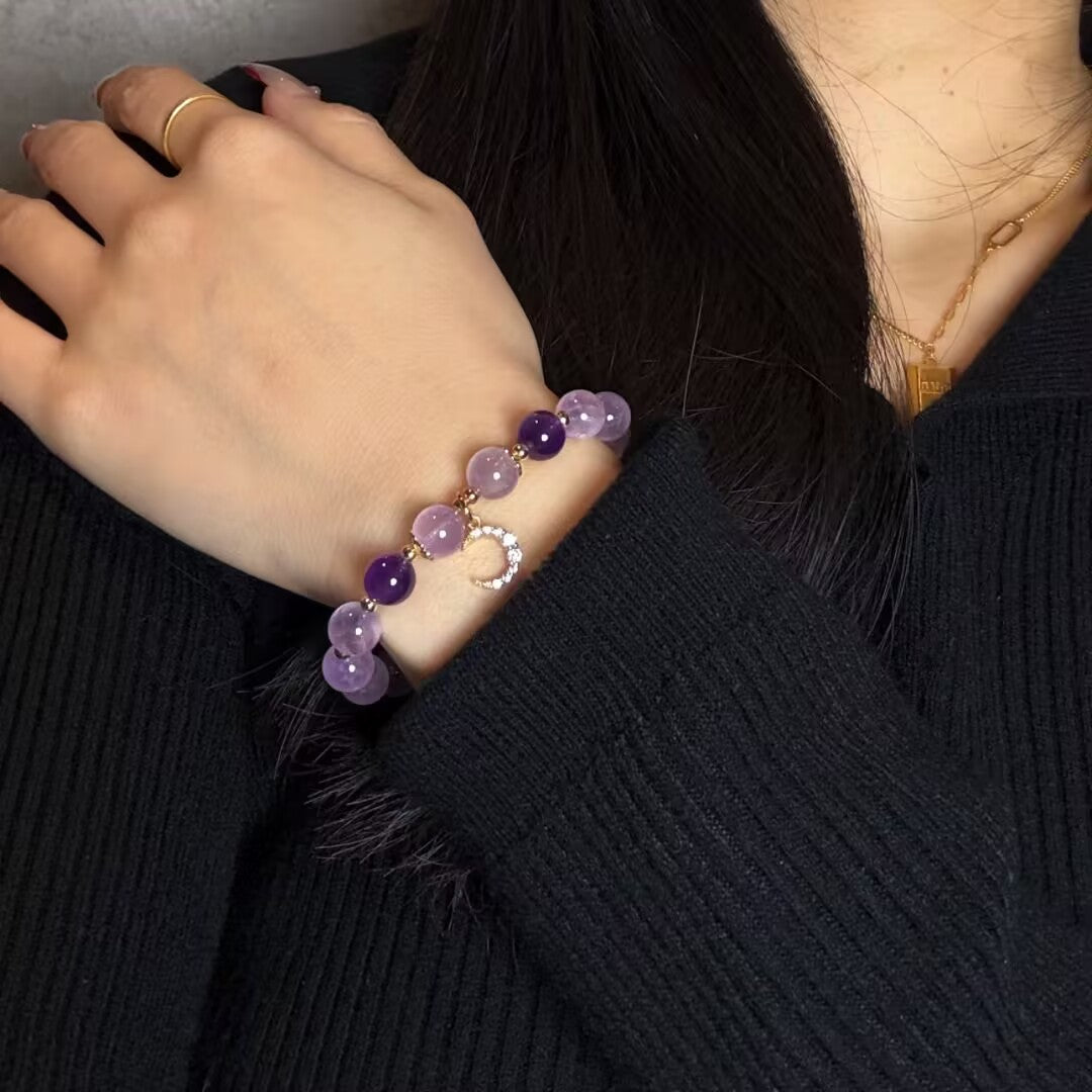 Bracelet Améthyste – Sérénité Lunaire