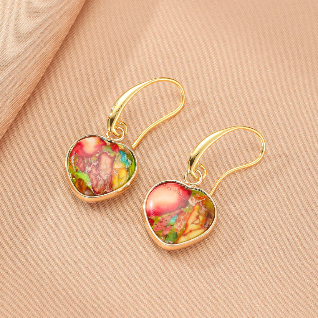 Boucles d’Oreilles Jaspe – Éclat Vital