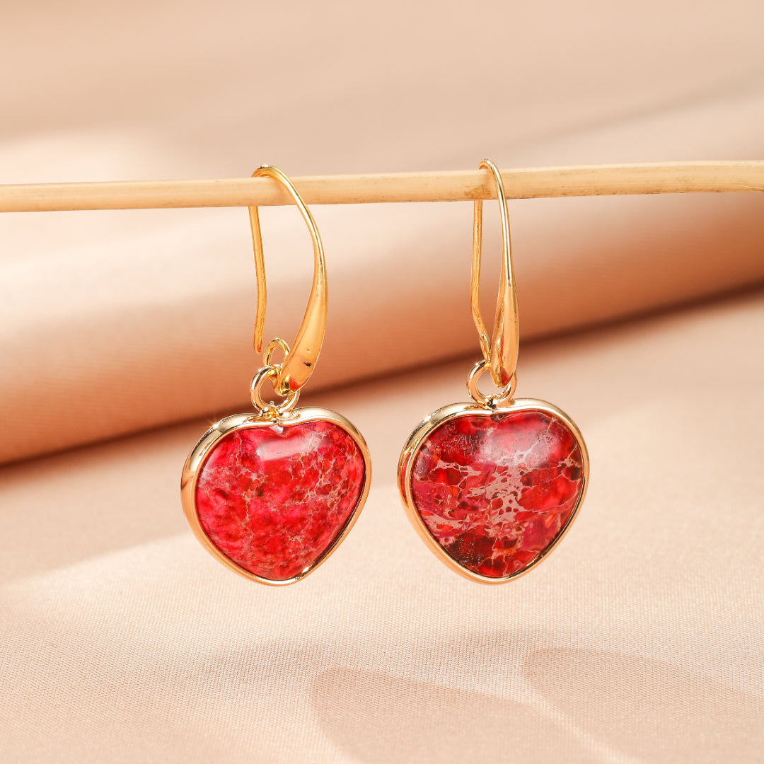 Boucles d’Oreilles Jaspe – Éclat Vital