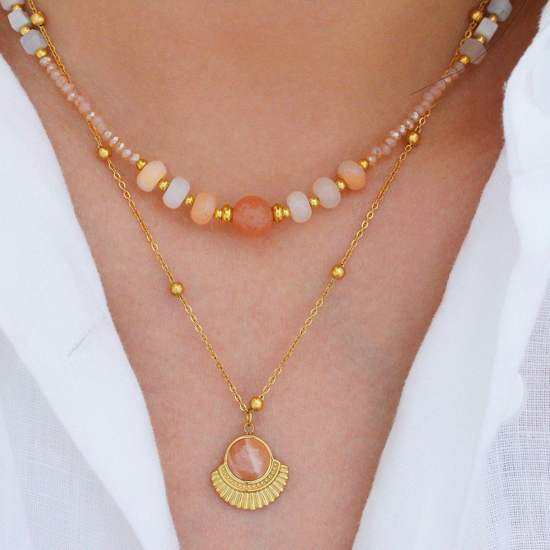 Collier Pierre de Soleil – Rayons Solaires