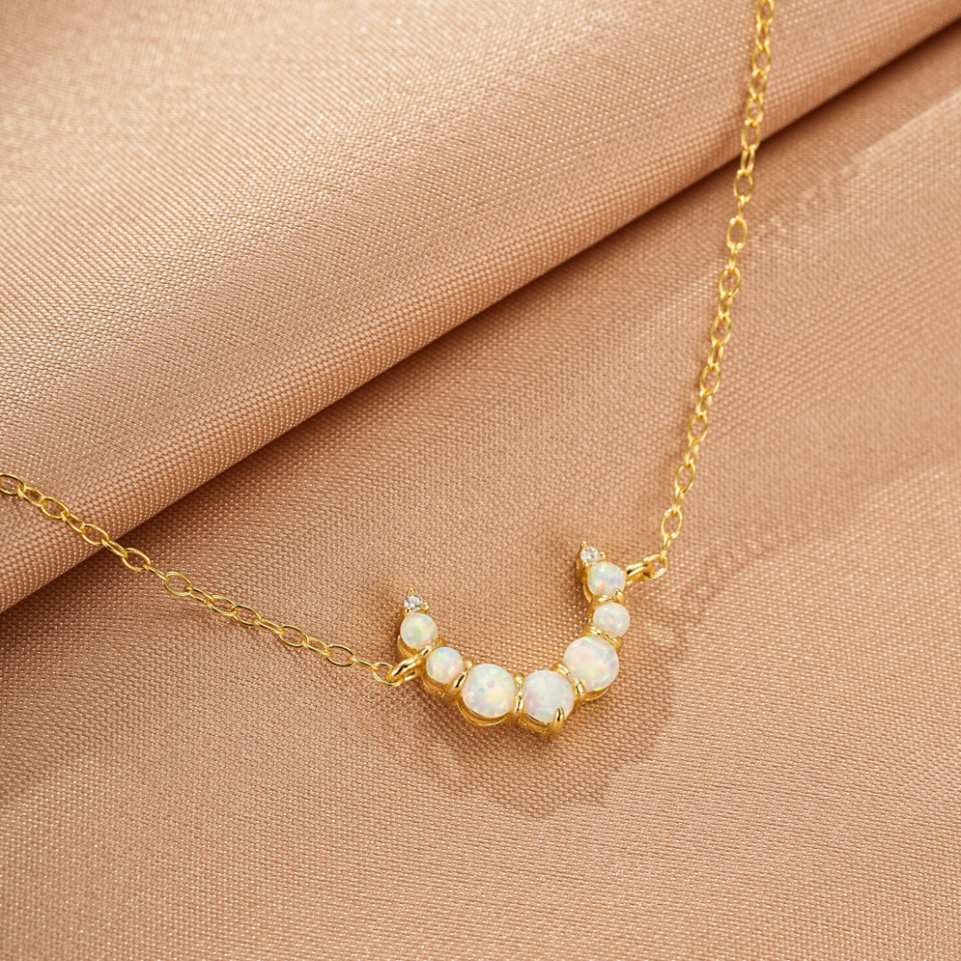 Bracelet Opale – Douce Lueur, Argent 925 Plaqué Or 18K