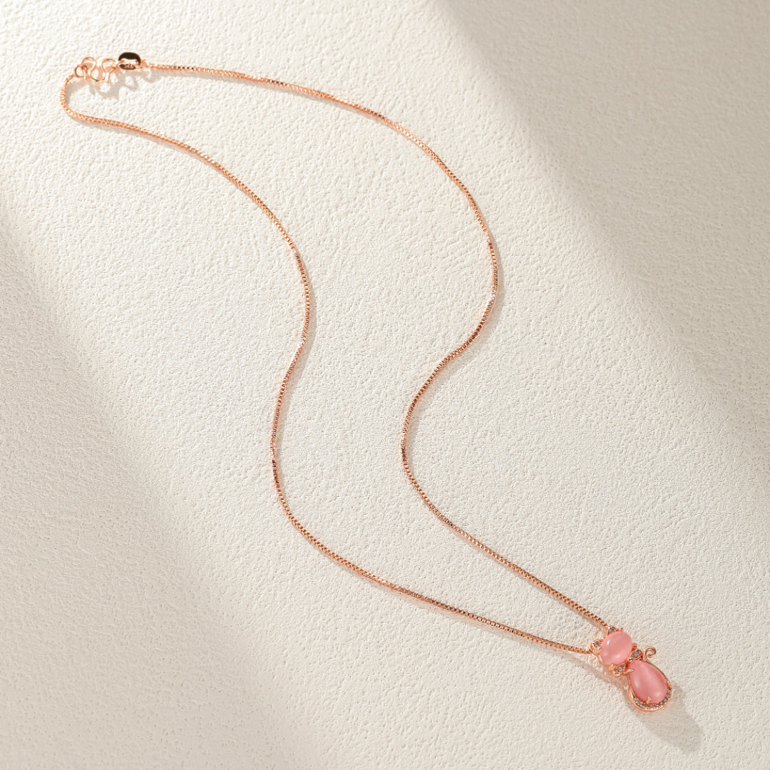 Collier Enfant Quartz Rose – Chaton