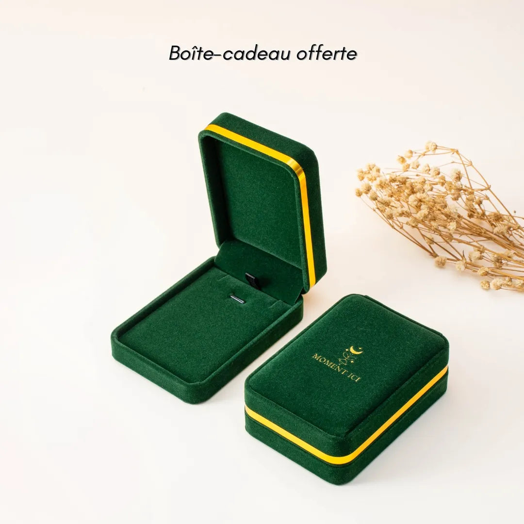 Collier Cornaline Cube clat Rubis Argent Plaqu Or 10k