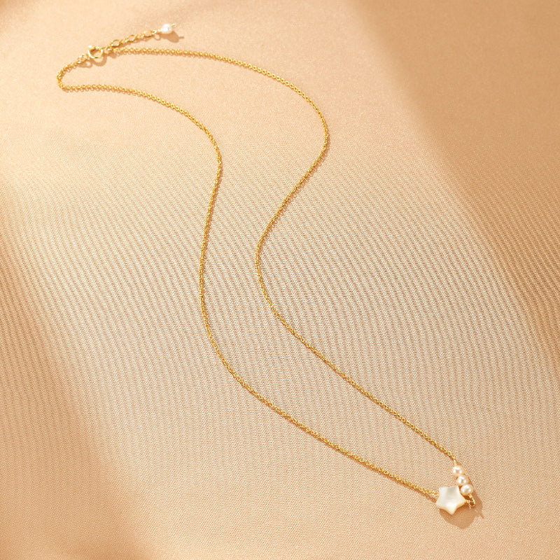 Collier Perle – Tendresse Infinie, Argent Plaqué Or