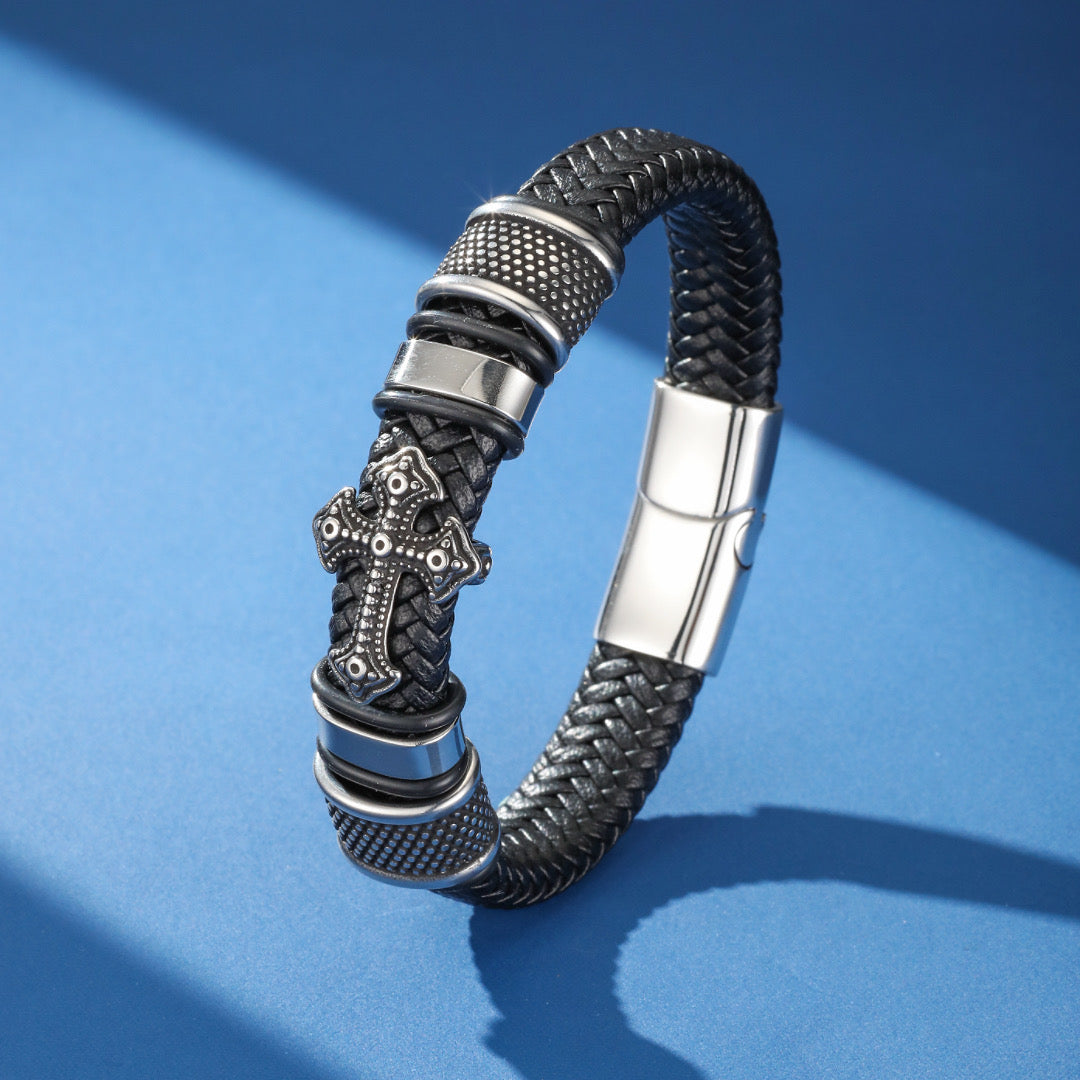 Bracelet Homme Cuir - Foi Paisible