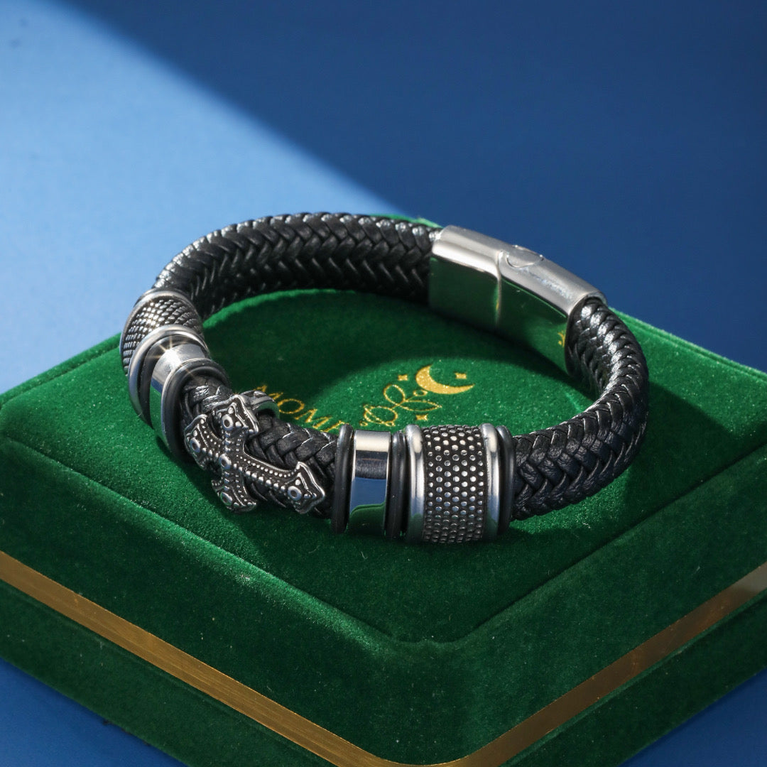 Bracelet Homme Cuir - Foi Paisible