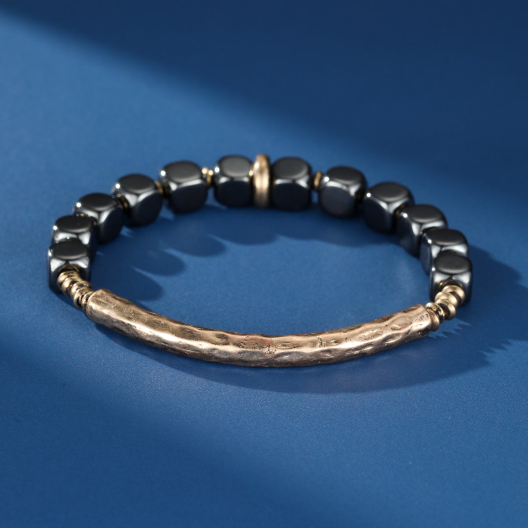 Bracelet Homme Hématite – Force Antique