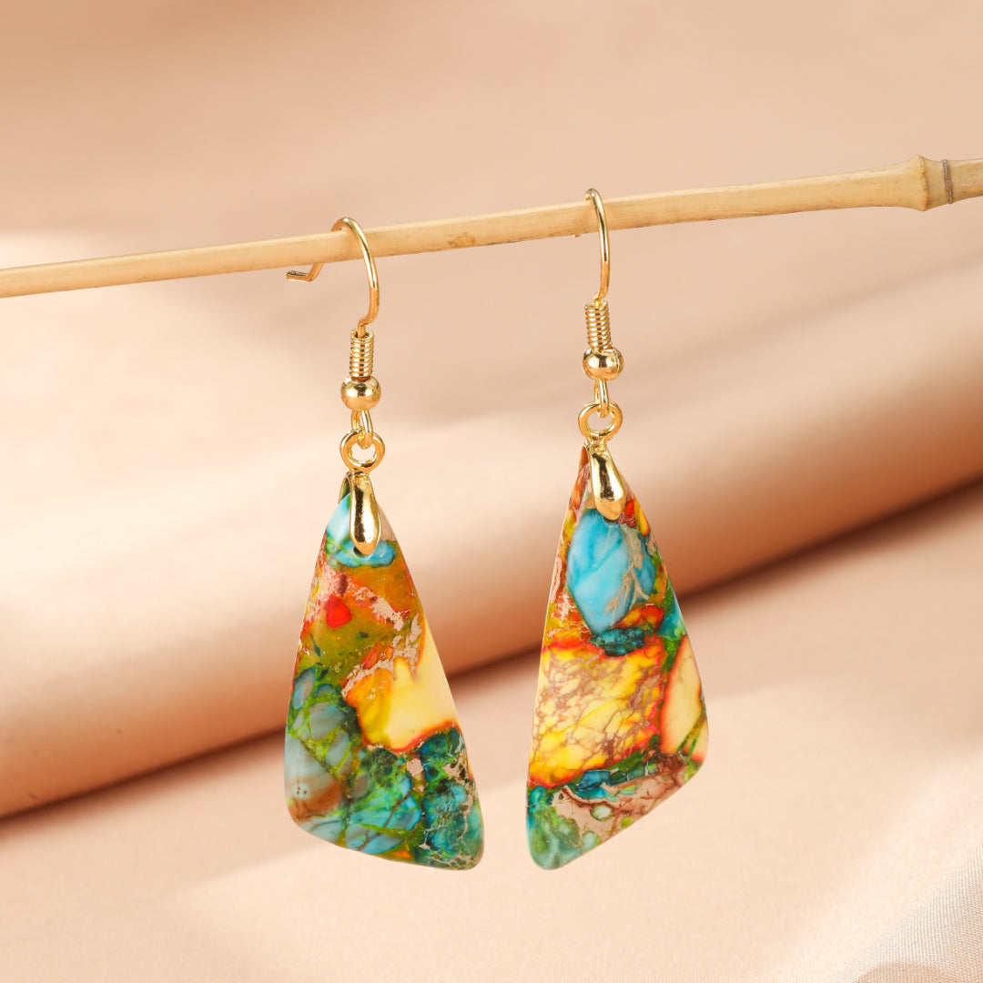 Boucles d’Oreilles Jaspe – Création Divine