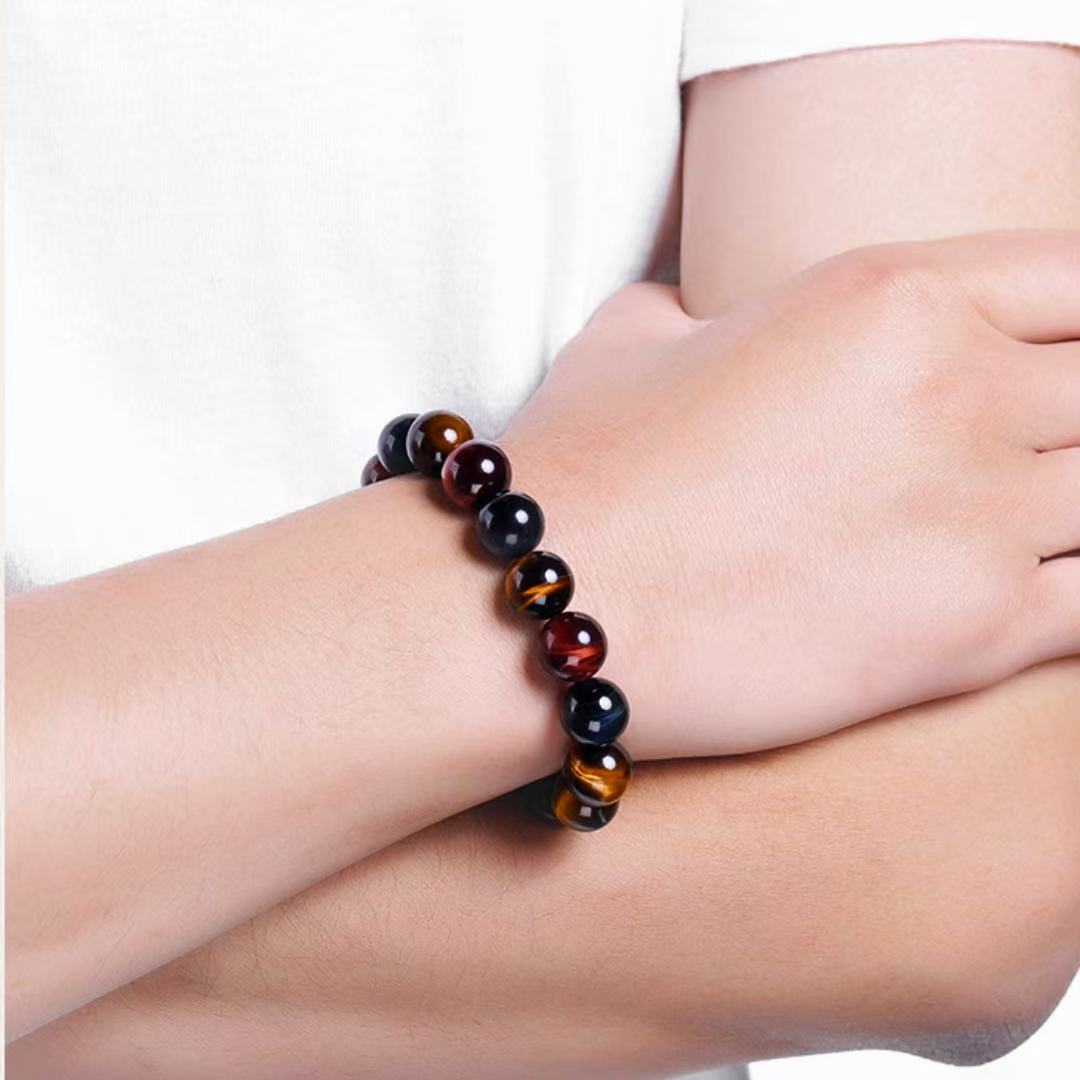 Bracelet Œil de Tigre Multicolore – Équilibre Intérieur