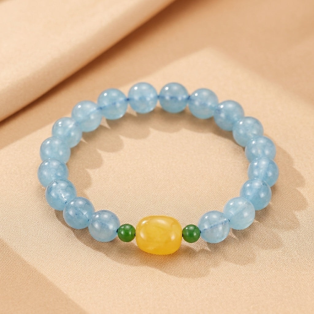 Bracelet Aigue Marine – Douce Vague