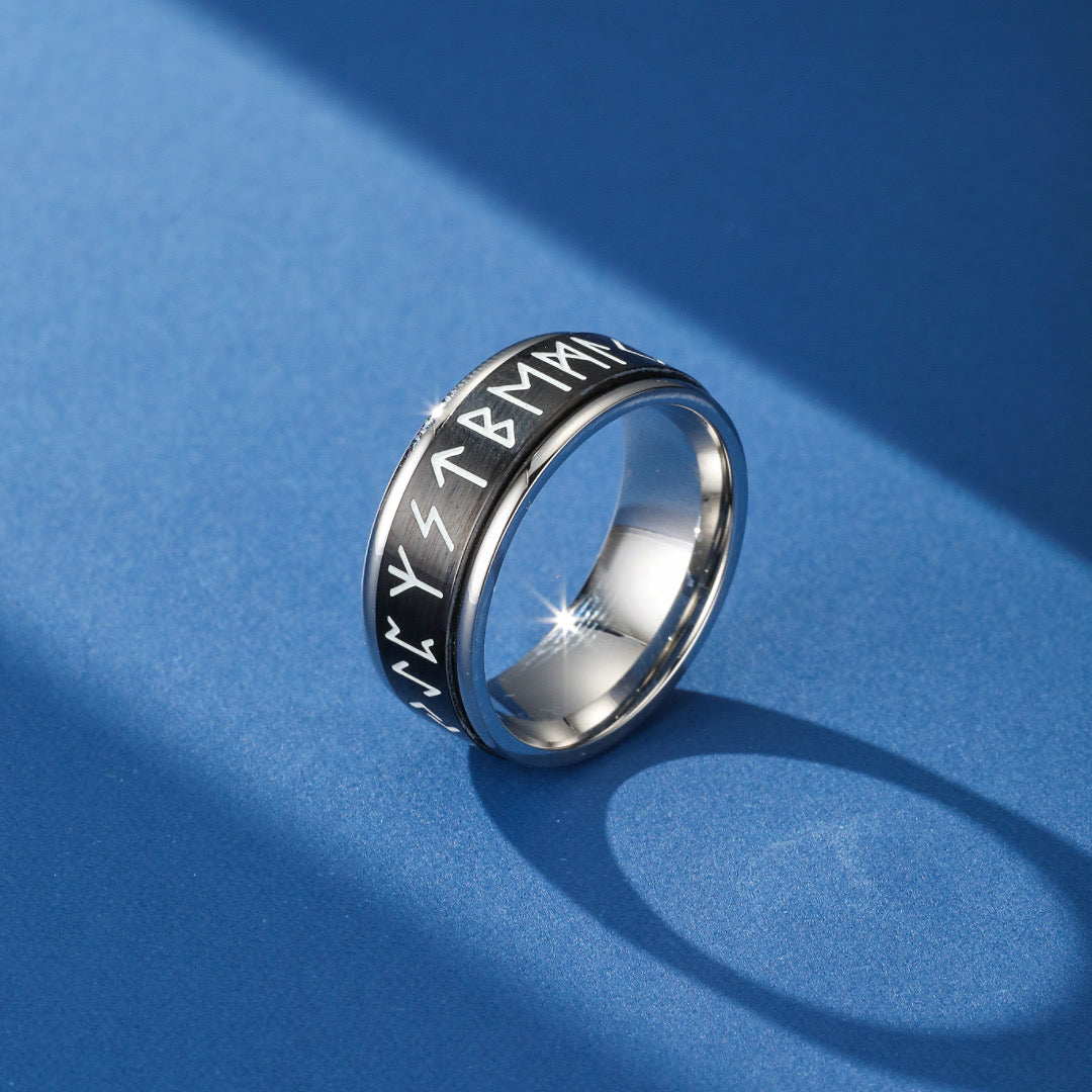 Viking Ring - Glow-in-the-Dark Norse Runes
