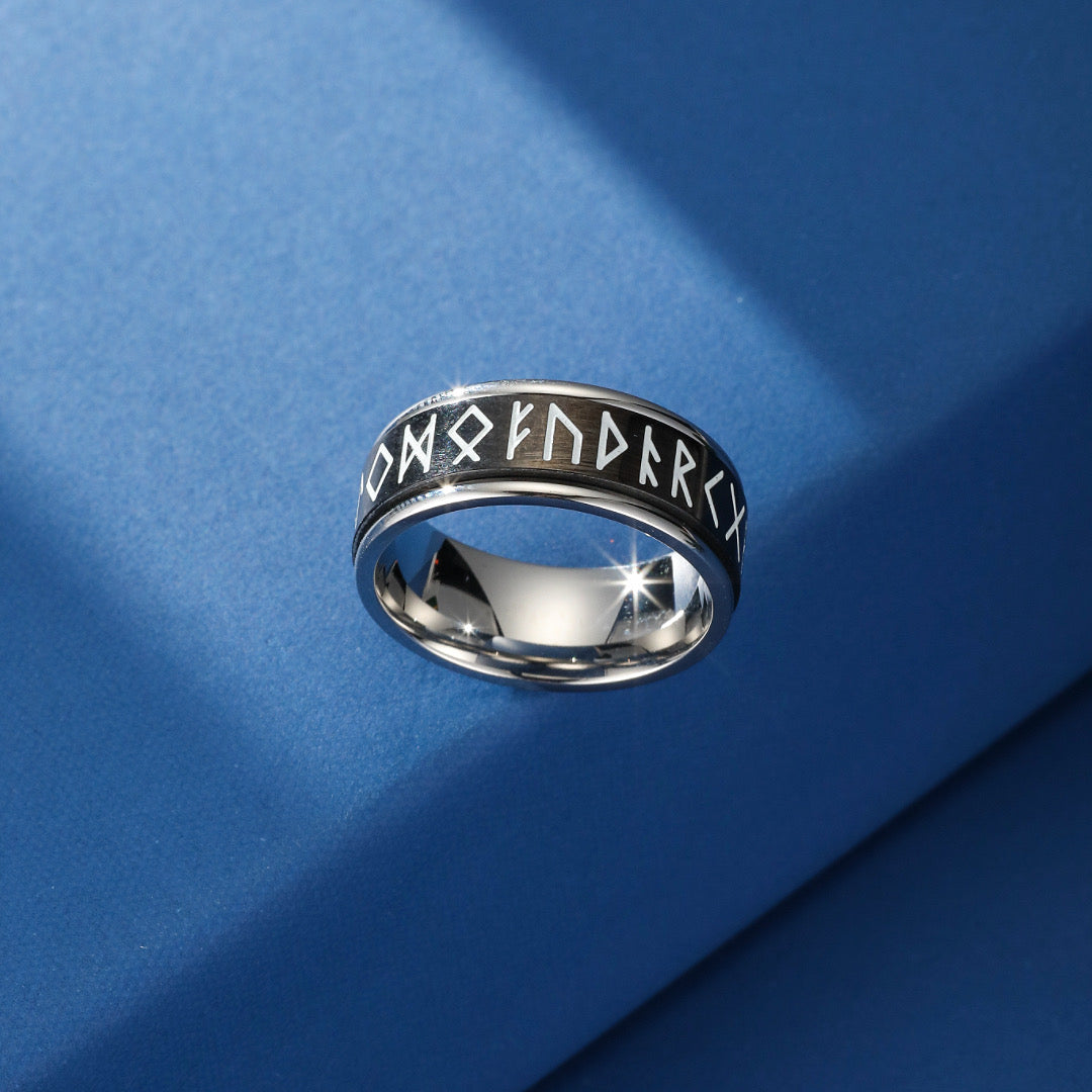 Viking Ring - Glow-in-the-Dark Norse Runes