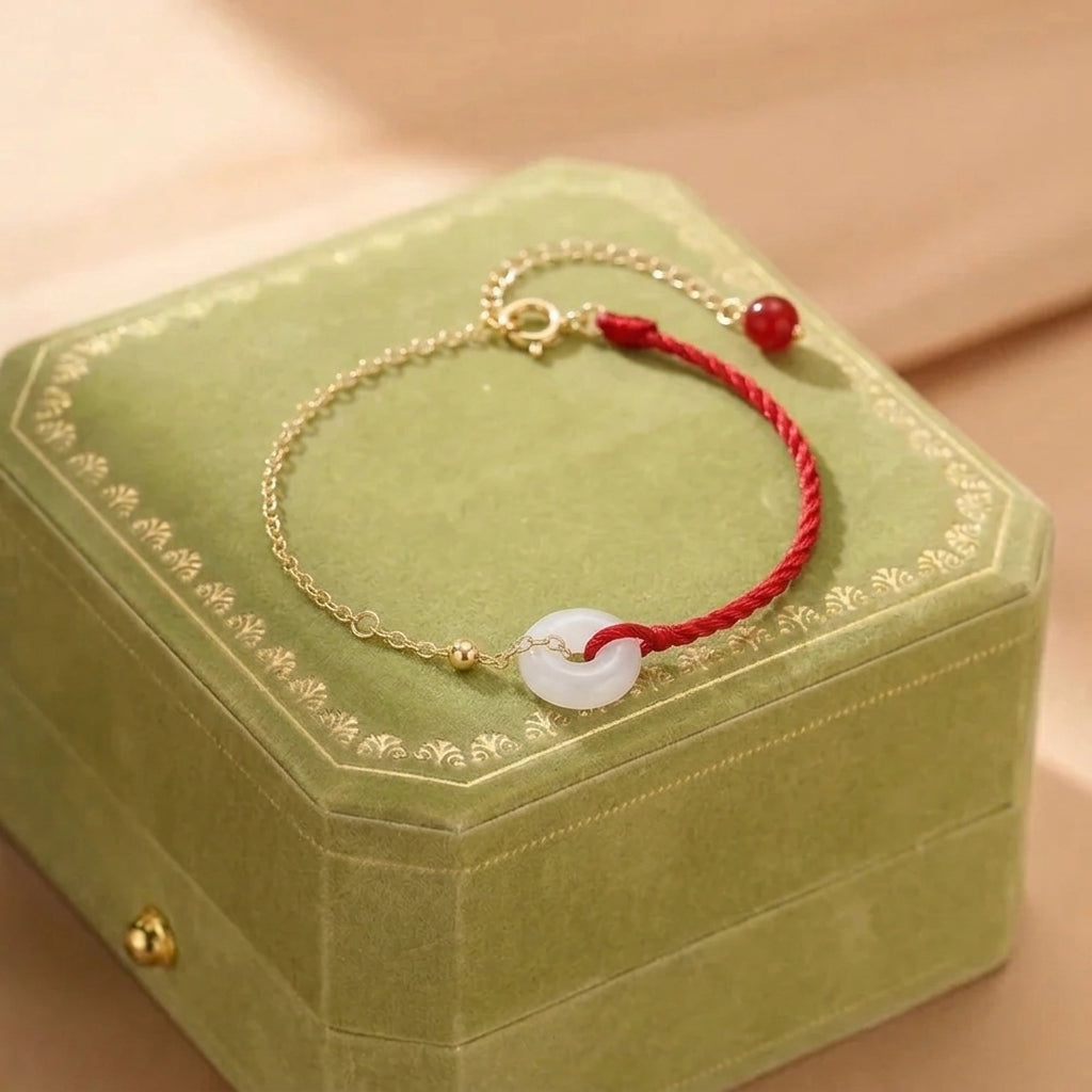 Bracelet Jade Blanc – Chemin de Chance