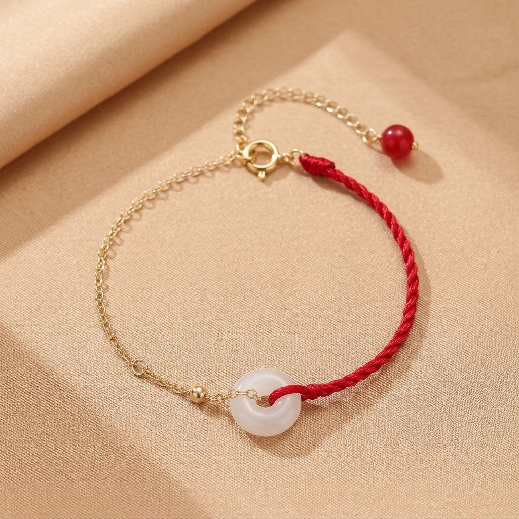 Bracelet Jade Blanc – Chemin de Chance