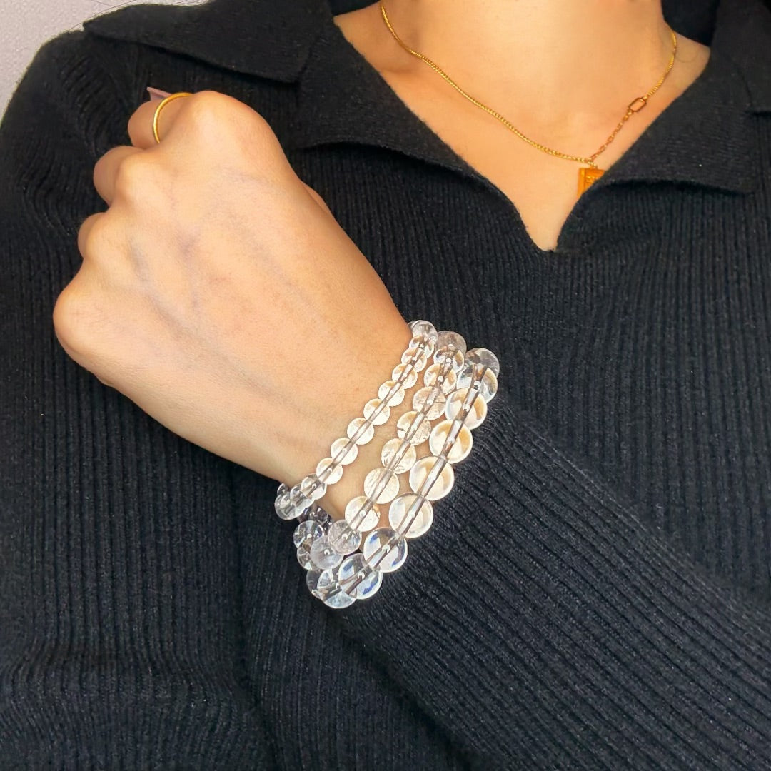 Bracelet Cristal de Roche – Clarté Céleste