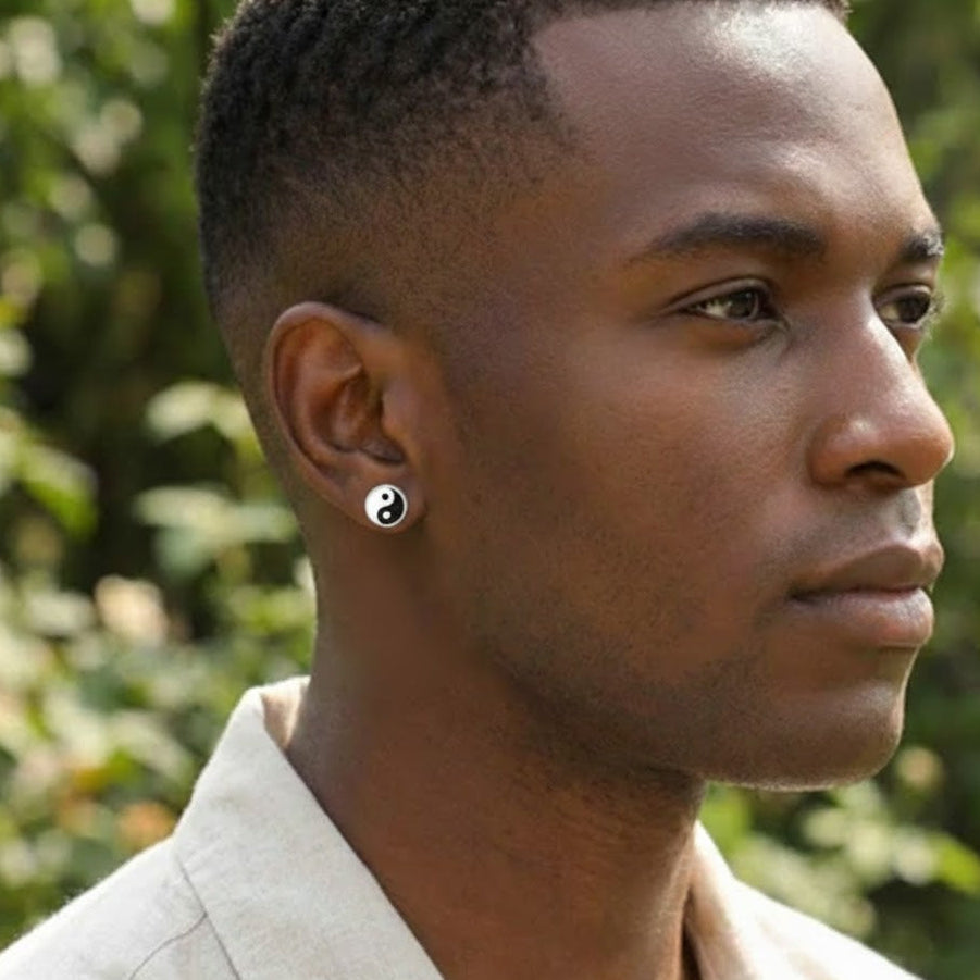 Men's Yin Yang Earring – Inner Serenity