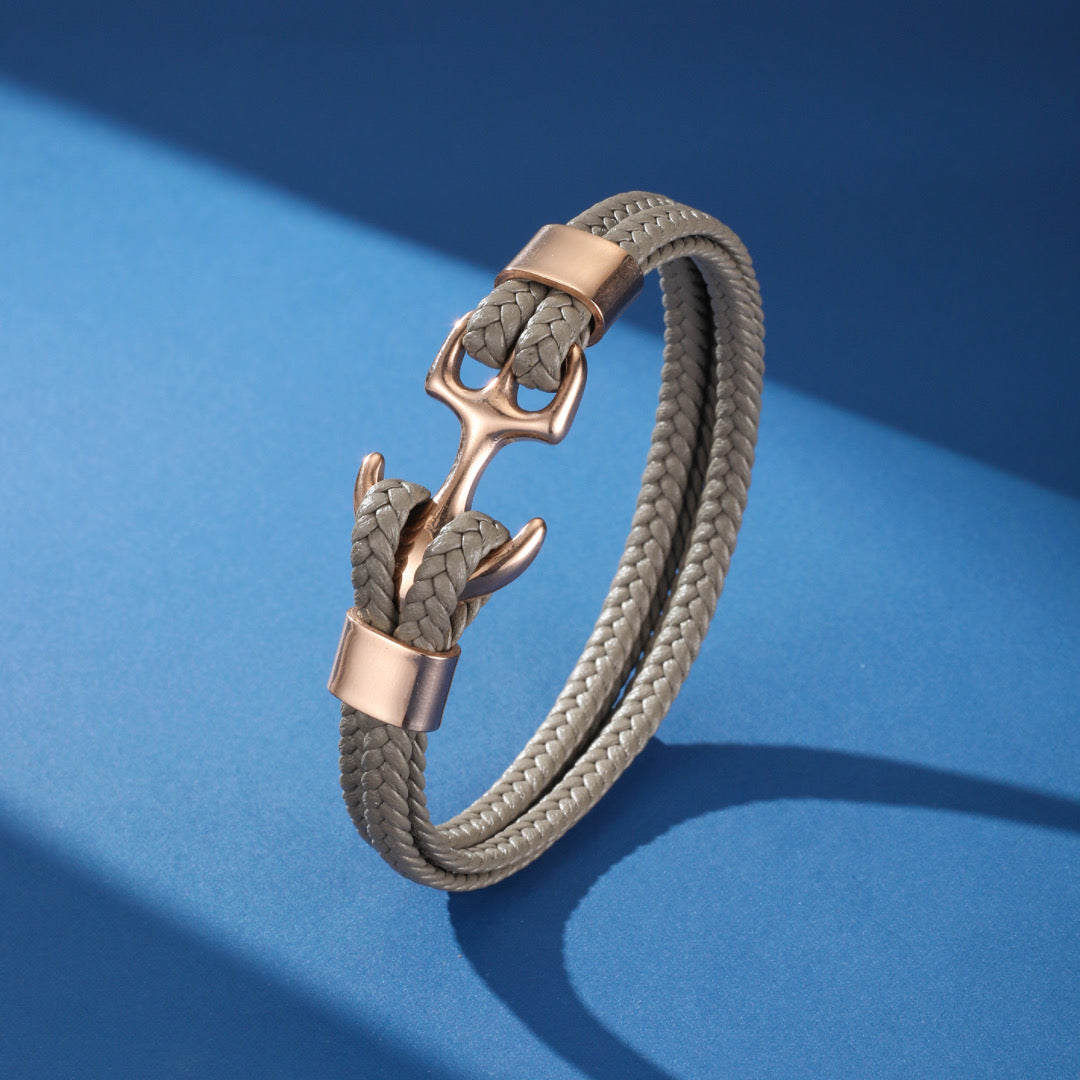 Men's Anchor Bracelet – Calm Horizon