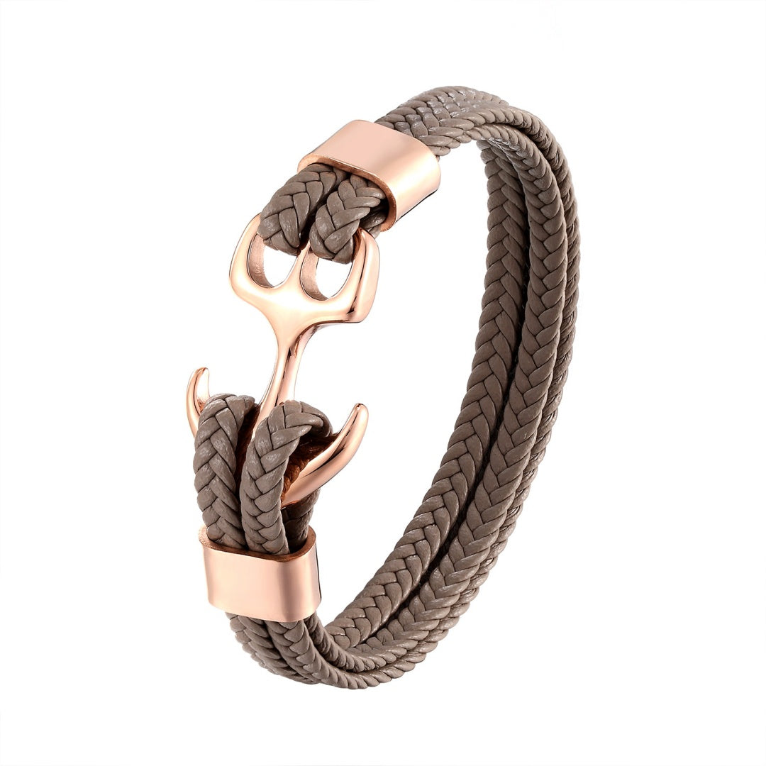 Men's Anchor Bracelet – Calm Horizon
