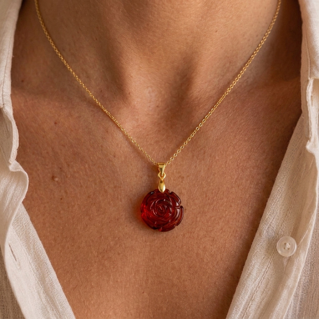 Collier Ambre – Lumière d’Automne