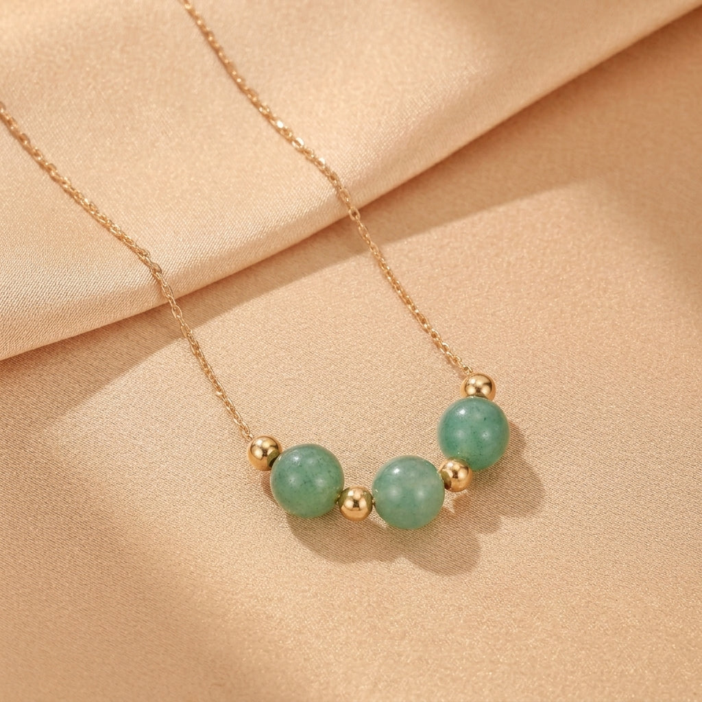 Collier Aventurine – Souffle Végétal