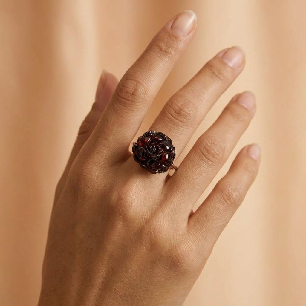 Bague Ambre – Lumière d’Automne, Argent