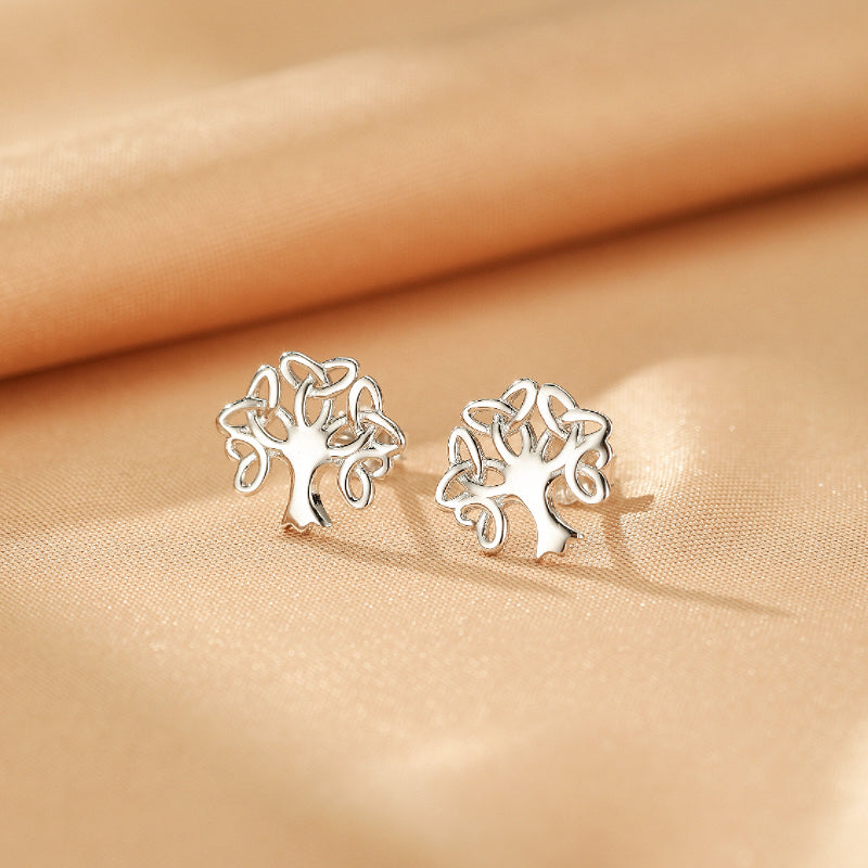 Boucles d'oreilles – Racines Éternelles, Argent 925