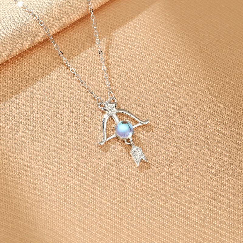 Collier Pierre de Lune – Rêve Sidéral, Argent